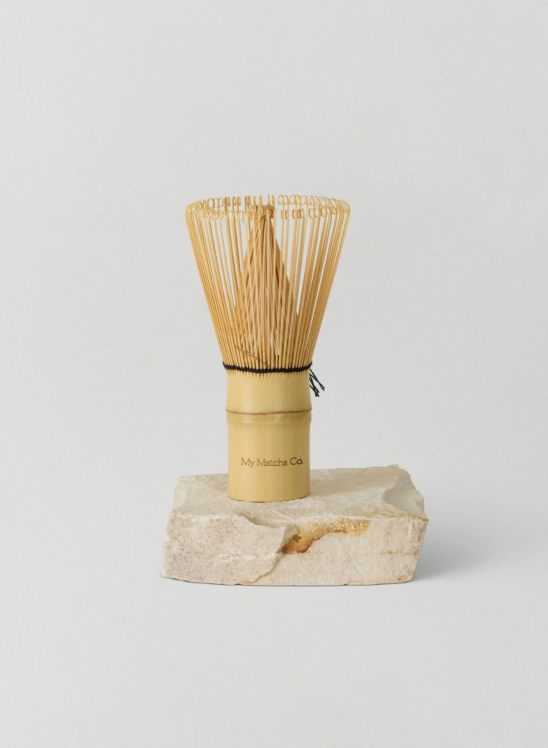 My Matcha Co. Bamboo Whisk Chasen on Stone